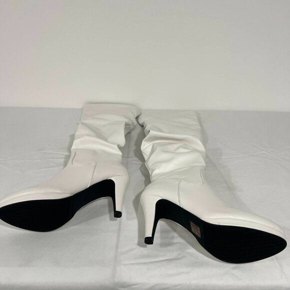 NWOT White Over the Knee Boots - Picture 3 of 3